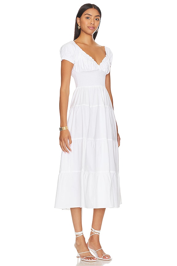 view 2 of 3 VESTIDO MIDI in Classic White