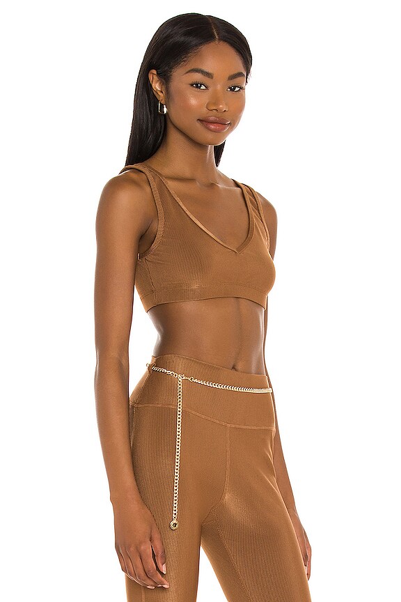 view 2 of 4 SUJETADOR DEPORTE V NECK in Brown