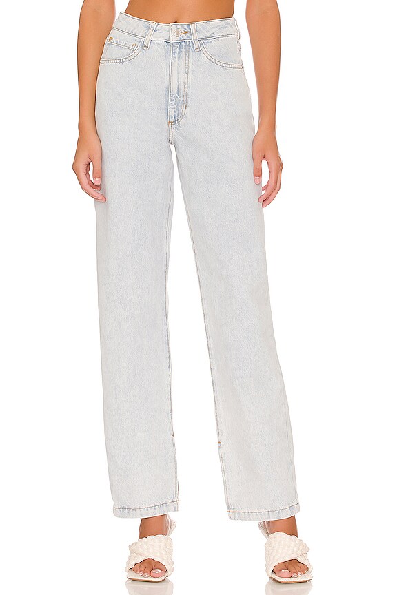 view 2 of 5 Mom Slit Straight Jean in Super Light