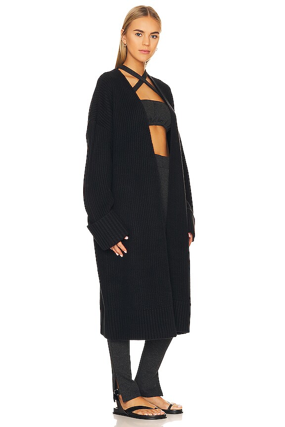 view 2 of 4 CÁRDIGAN COATIGAN in Black