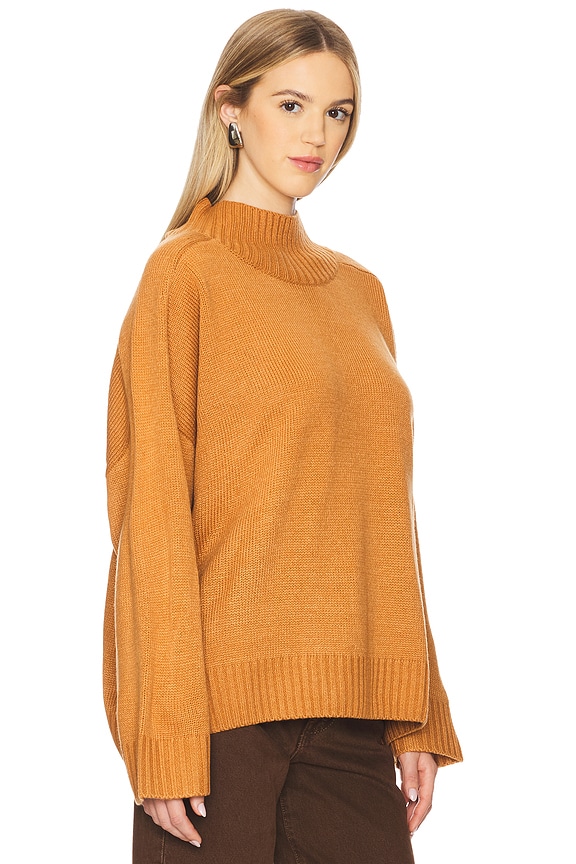 view 2 of 4 Oversized Funnel Neck Sweater in Camel