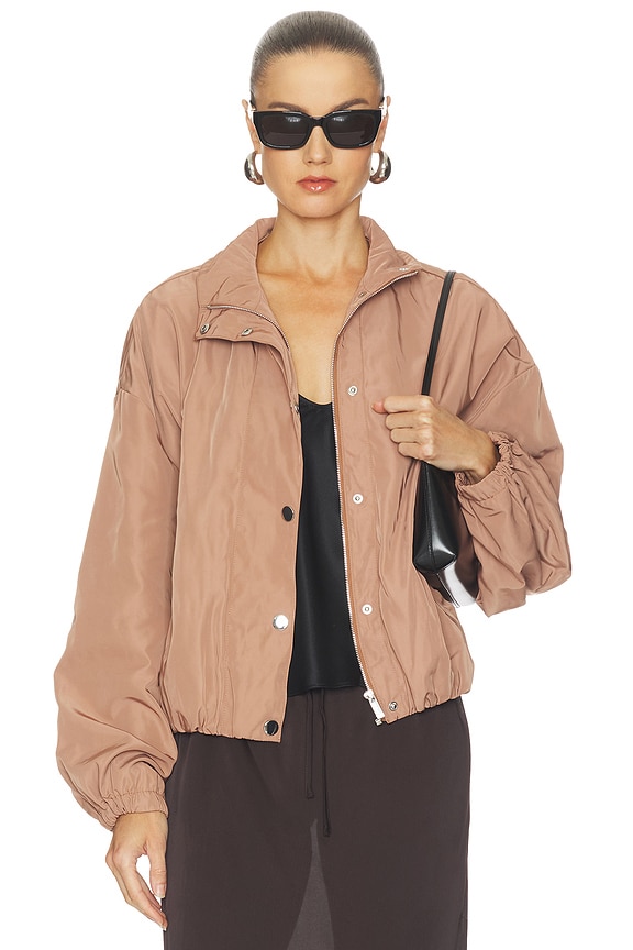 view 2 of 5 CHAQUETA FUNNEL NECK in Umber