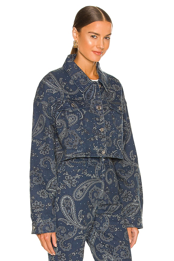 view 2 of 4 Cropped Jean Jacket in Night Sky