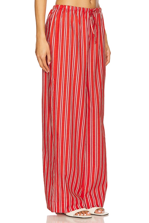 view 2 of 6 Tie Waist Pant in Vibrant Red Multi