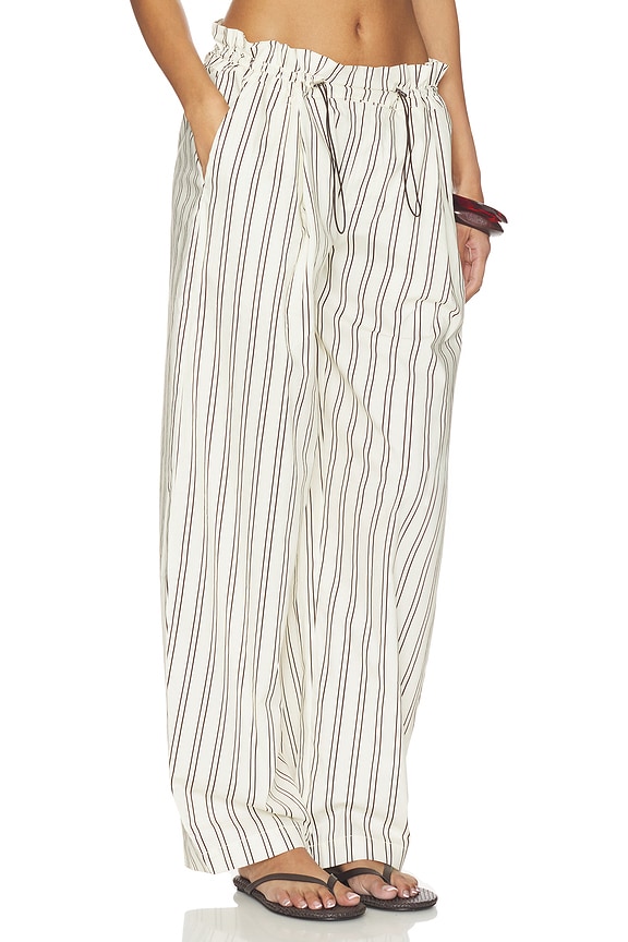 view 2 of 6 PANTALÓN PANT in Ivory & Espresso