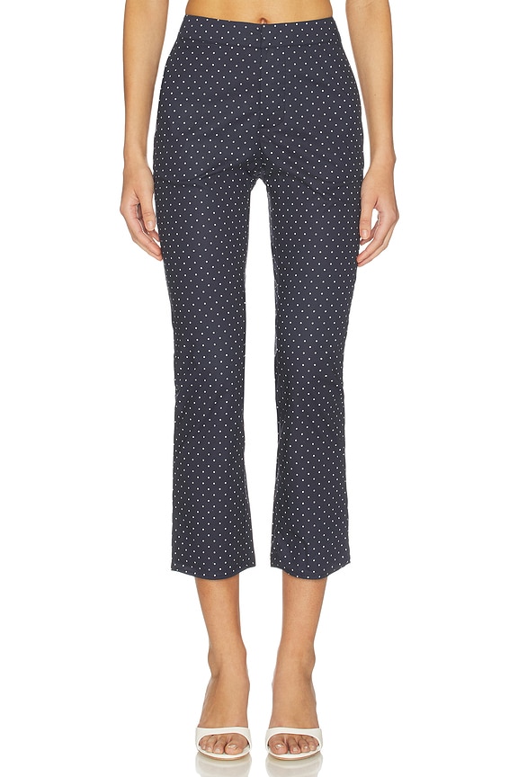 view 1 of 6 Button Front Pant in Navy & White