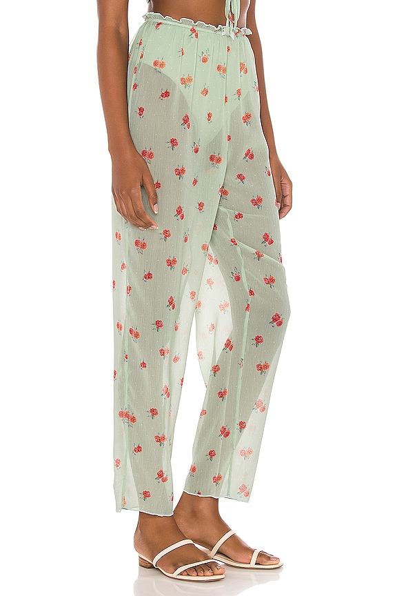 view 2 of 4 Sheer Pants in Sea Green