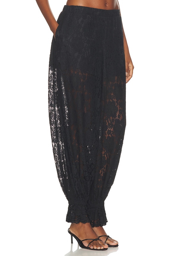 view 2 of 6 Balloon Lace Trouser in Black