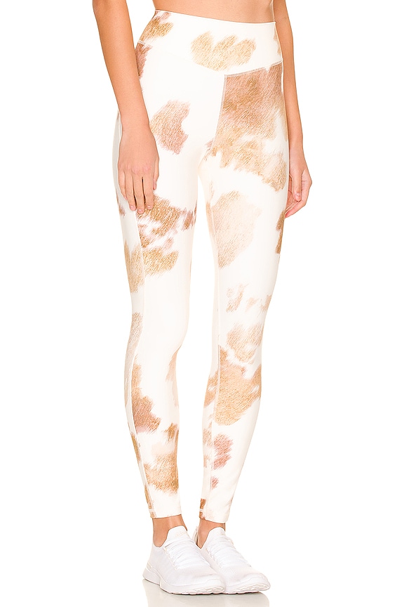 view 2 of 4 V-Shape Leggings in Beige Multi