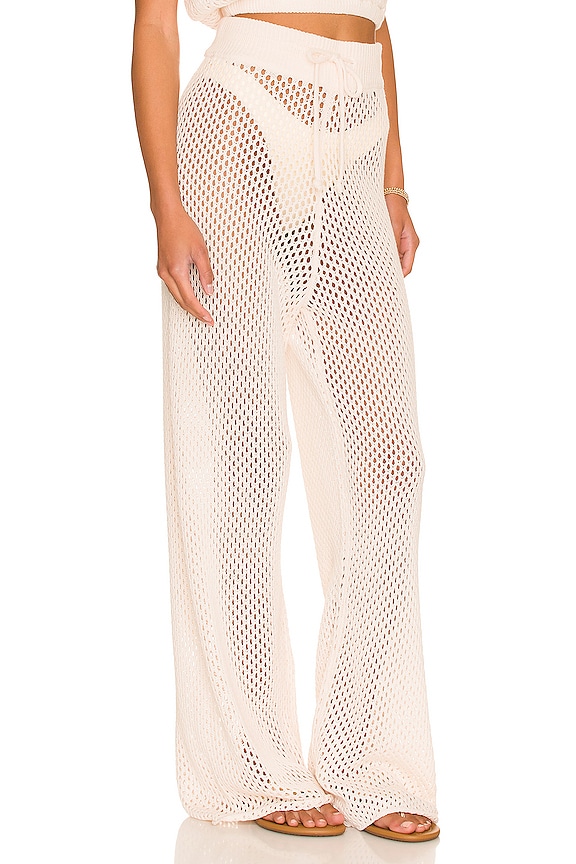 view 2 of 4 Crochet Drawcord Pants in Off White