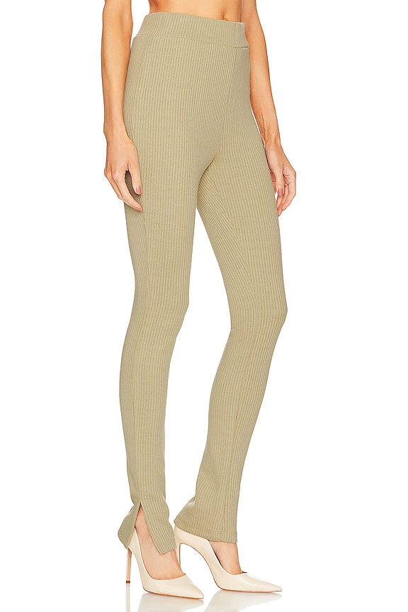 view 2 of 4 Ribbed Flare Pant in Oat