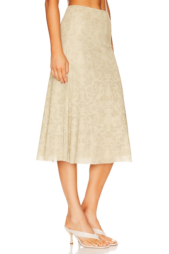 view 2 of 4 MIDI スカート in Stone Multi