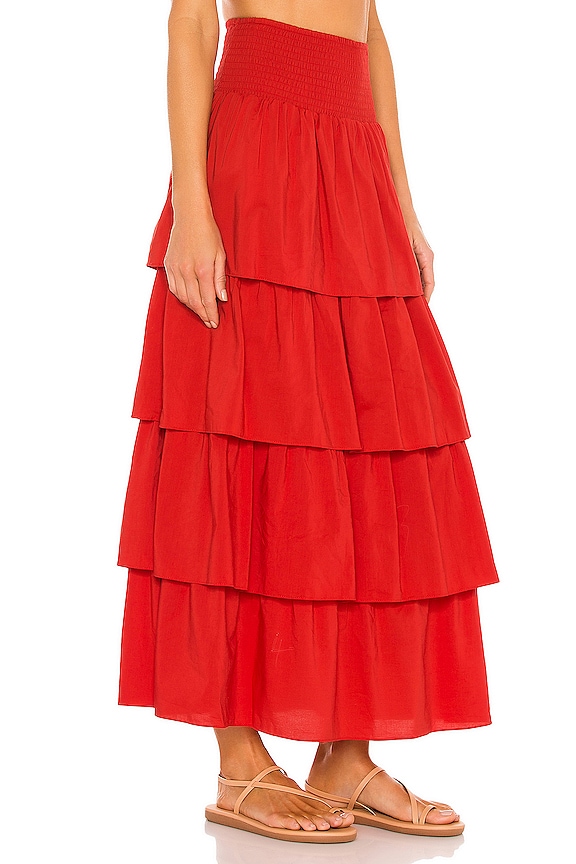 view 2 of 4 Paloma Skirt in Ruby