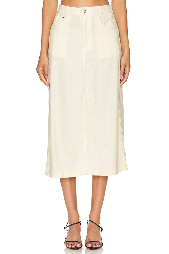 view 2 of 5 맥시 스커트 in Antique White