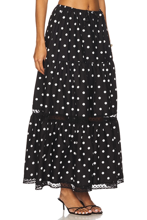 view 2 of 6 x REVOLVE Midi Pull On Skirt in Black Multi