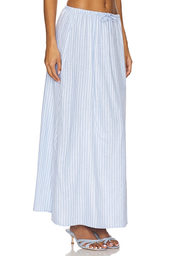 view 2 of 6 x REVOLVE Waist Skirt in Baby Blue & White