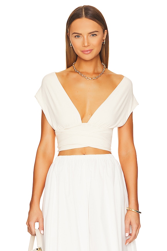 view 2 of 5 TOP À NOUER MULTI WAY in Whisper White