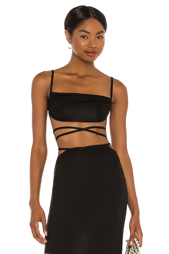 view 1 of 4 Ruched Top in Black