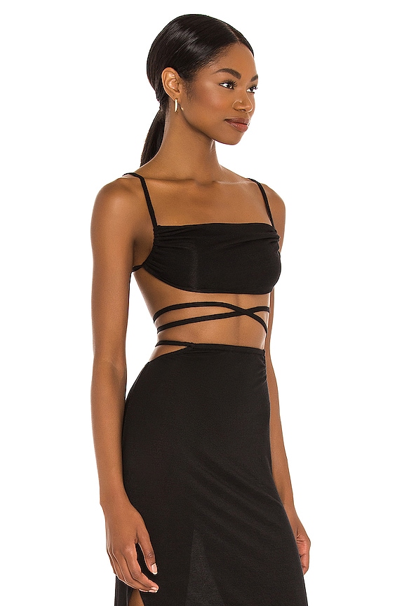 view 2 of 4 Ruched Top in Black