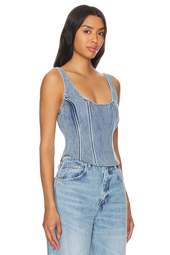 view 2 of 4 탑 in Denim Blue