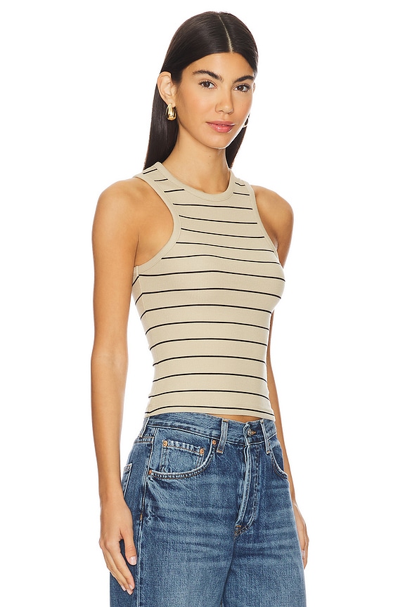 view 2 of 4 Ribbed Jersey Tank in Safari Multi