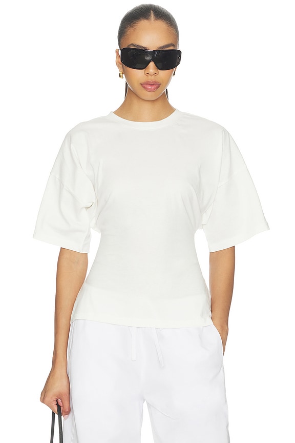 view 1 of 4 Cinched T-shirt in White