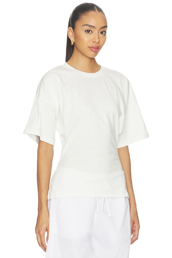 view 2 of 4 Cinched T-shirt in White