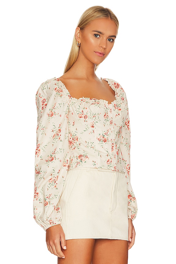 view 2 of 4 Ruched Cup Top in Almond Milk