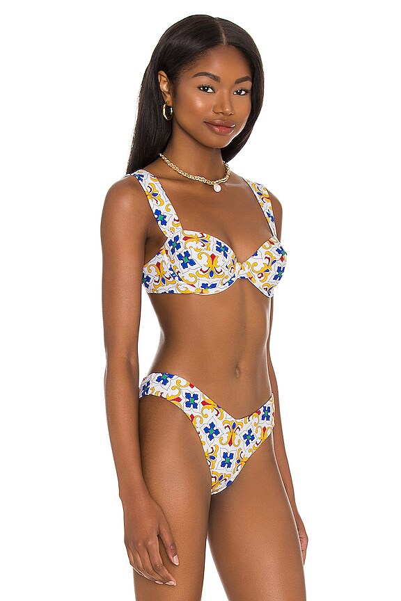 view 2 of 4 TOP BIKINI CLAUDIA in Pearl Tile Multi