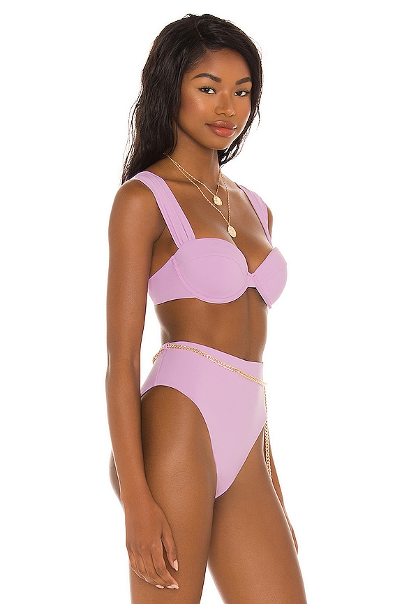 WeWoreWhat Claudia Bikini Top - Magenta