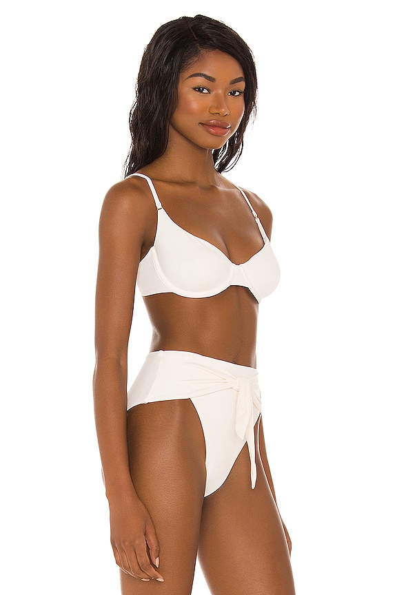 view 2 of 4 Vintage Bra Bikini Top in Off White