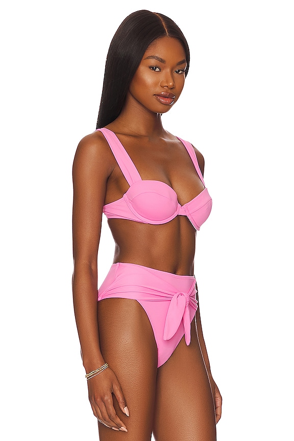 view 2 of 4 Claudia Bikini Top in Bubblegum Pink