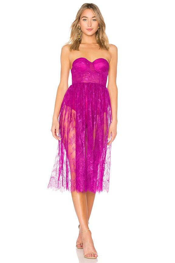 view 2 of 4 Britney Midi in Magenta