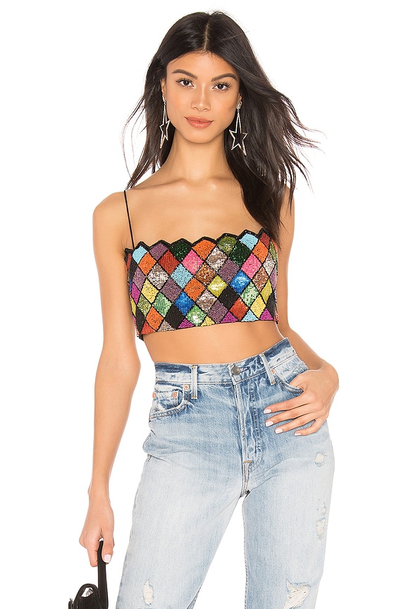 view 1 of 5 Keagan Embellished Top in Multicolor
