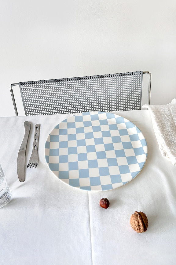 Diner Check Dinner Plate 10"