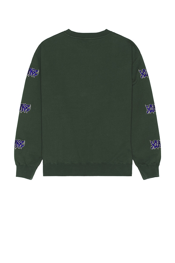 view 2 of 4 Metal Crewneck Sweatshirt in Green