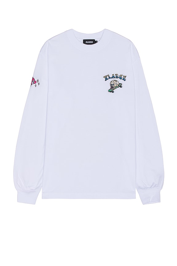 view 2 of 4 Good Time Long Sleeve Tee in White