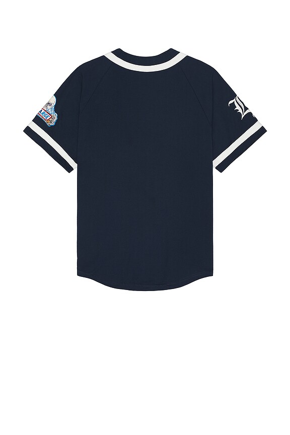 view 2 of 3 Embroidered Baseball Shirt in Navy