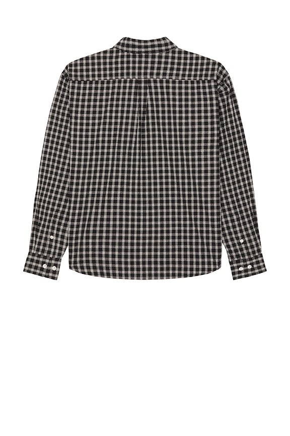 view 2 of 5 Patch Logo Plaid Shirt in Black