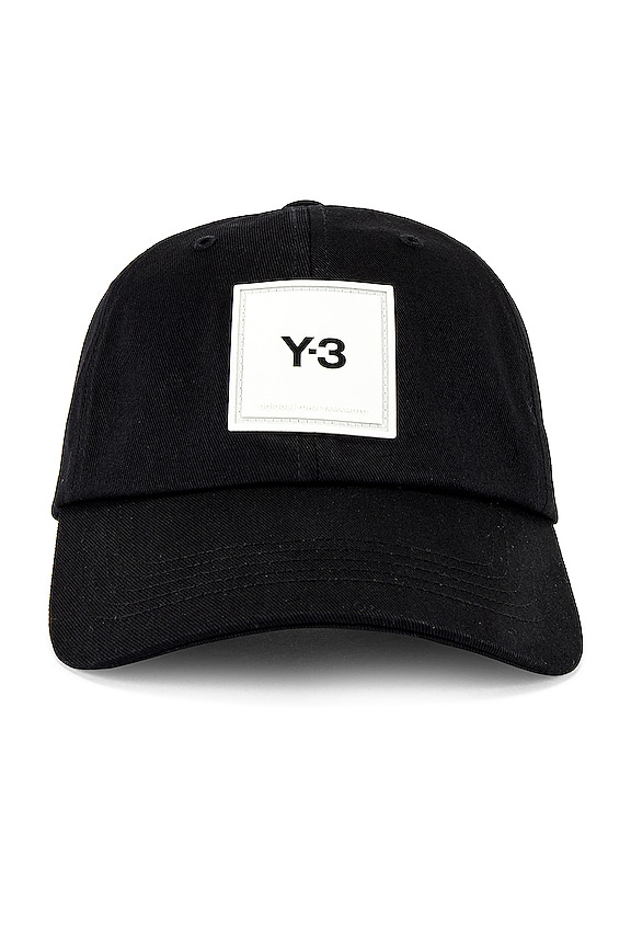 Y-3 Yohji Yamamoto SQL Cap in Black | REVOLVE
