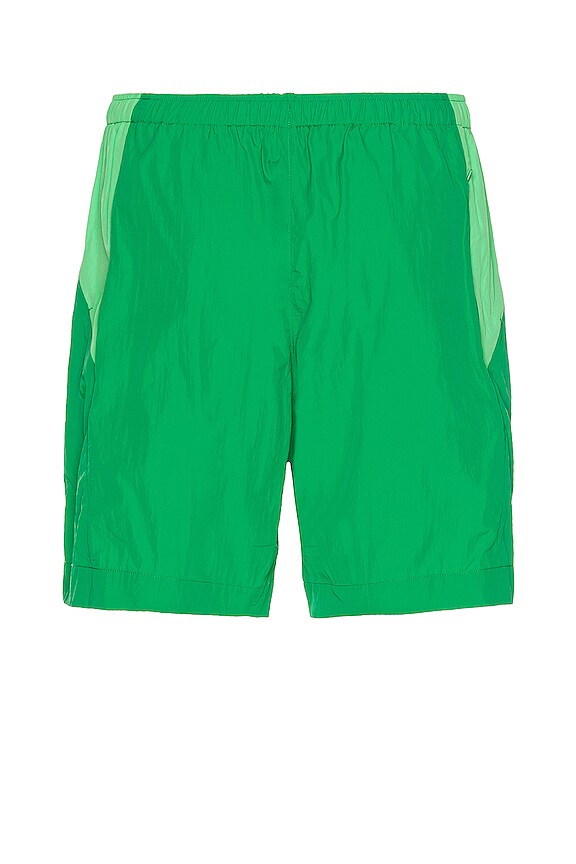 view 2 of 5 Classic Light Shell Running Shorts in Green & Semi Flash Lime