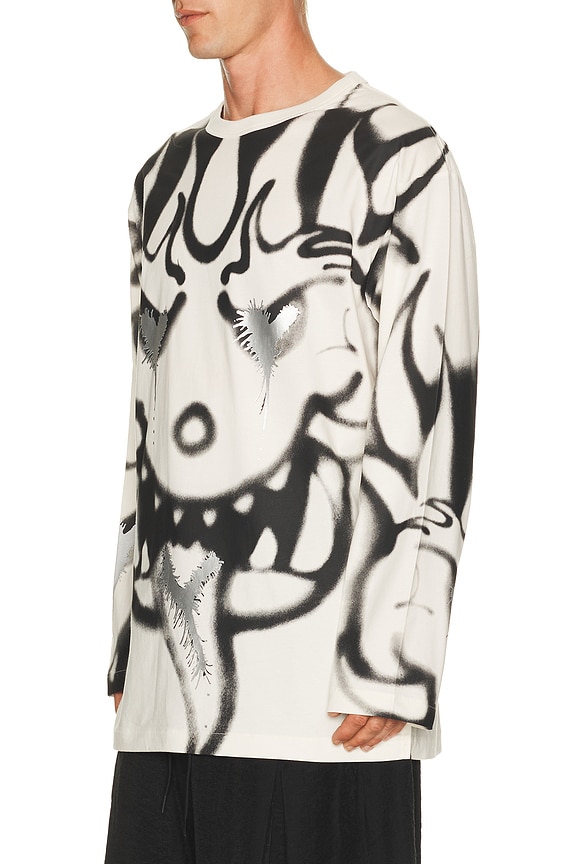 view 2 of 5 Aop Gfx Long Sleeve in Cloud White