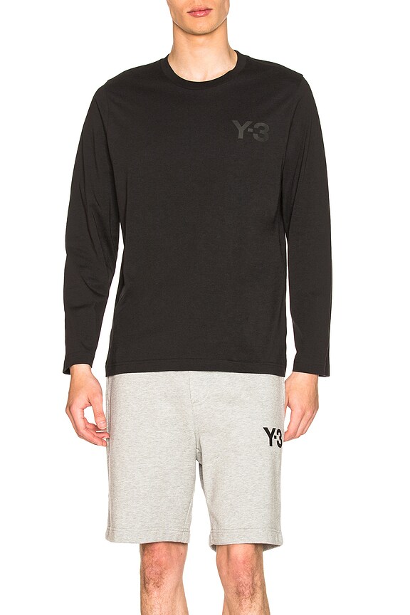 view 1 of 4 T-SHIRT MANCHES LONGUES in Black