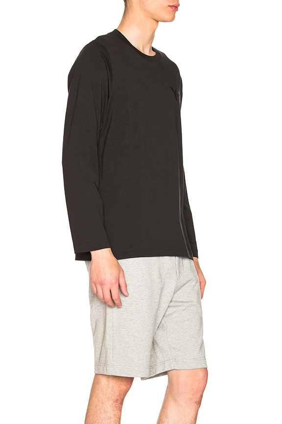 view 2 of 4 T-SHIRT MANCHES LONGUES in Black