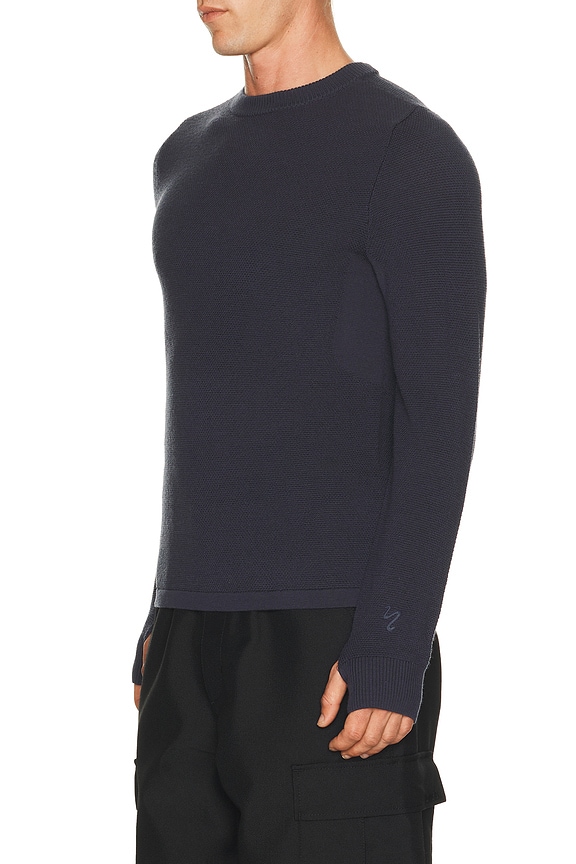 view 2 of 6 Knit Baselayer Top in Midnight