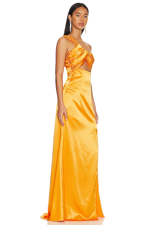 view 2 of 3 Rewa Gown in Mustard