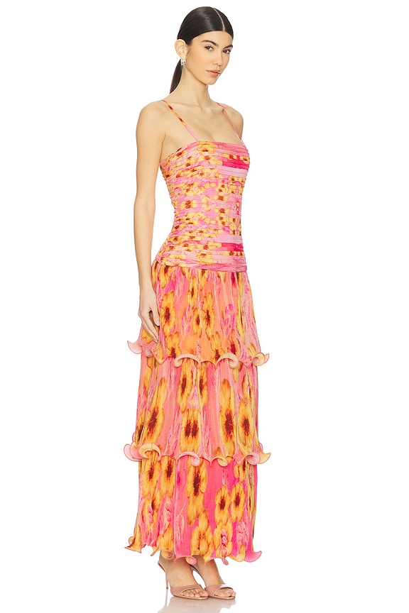 view 2 of 3 MAXIVESTIDO BIMI in Hibiscus