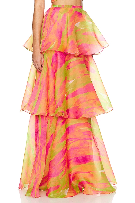 view 2 of 4 Faari Skirt in Aquarelle Pink
