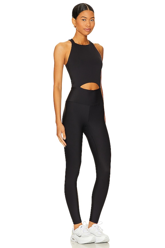 view 2 of 3 Recycled Cut Out Onesie in Black