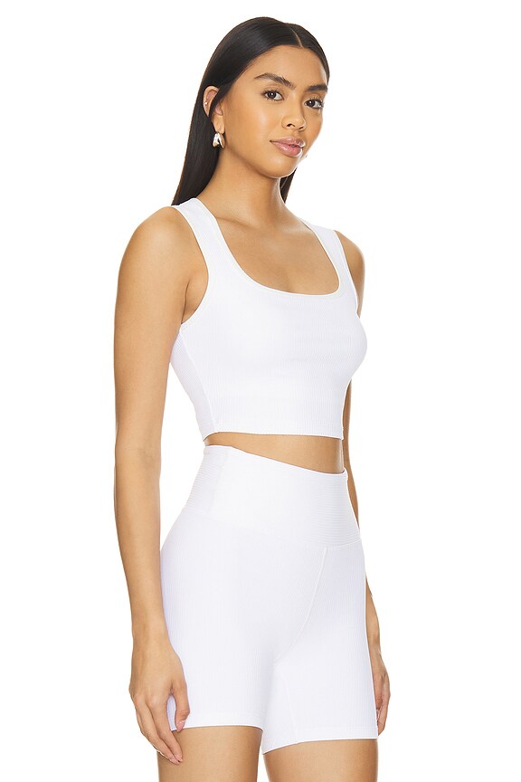 view 2 of 4 RIBBED DIANA 스포츠 브라 in White